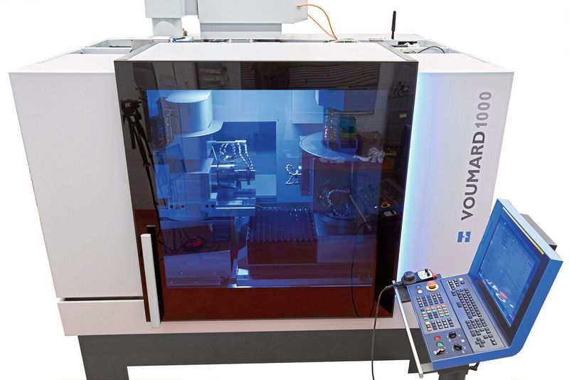 Die Innen- und Aussenrundschleifmaschine Voumard 1000 ist bei Bedarf leicht automatisierbar. (Hardinge)