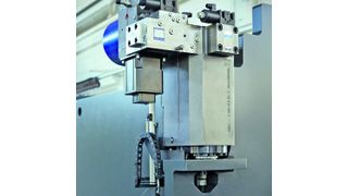 Die Schlüsselkomponente für die neue hybride Abkantpresse H-Brake Hybrid ist der elektrohydraulische Pressenantrieb e-Prax. (Ralf Baumgarten)