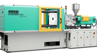 Bild 1: Dank ihrem modularen Aufbau lassen sich die All-
rounder-Spritzgießmaschinen von der Basis- bis zur Hightechmaschine flexibel erweitern.  (Bild: Arburg)