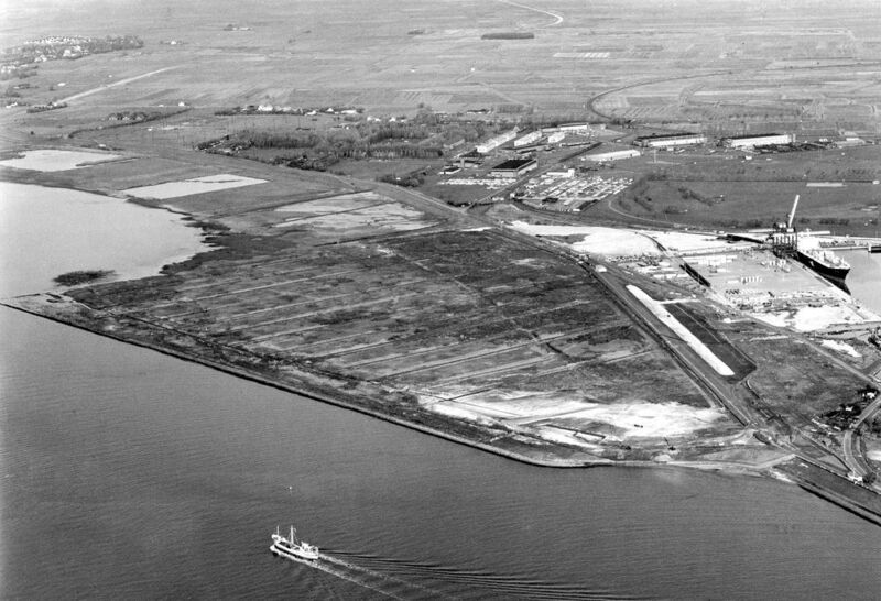 Hier entsteht das neue Container-Terminal: Der Nordhafen in Bremerhaven 1968. (BLG Group)