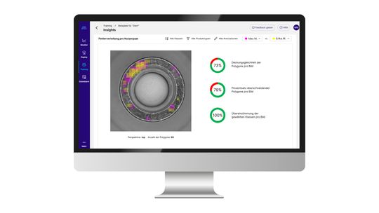 Die benutzerfreundliche Datenmanagement-Plattform von Maddox AI erlaubt eine verständliche Fehler-Visualisierung und unterstützt Anwender bei der schnellen Fehlerannotation.(Bild:  Maddox AI)