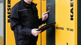 Bild 1: Moderne Trocknungsverfahren, wie die des Secotec TF mit Latentspeichersystem, sparen massiv Energiekosten und Platz. (Bild: Kaeser)