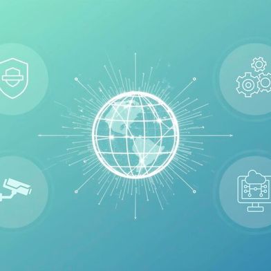 Axis Communications hat vier Trends identifiziert, die die Sicherheitswelt 2026 prägen sollen.  (Bild: Canva / KI-generiert)