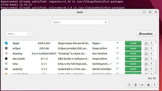 Über das Glühbirnen-Icon kann bauh häufig verwendete Anwendungen vorschlagen und installieren. (Bild: Joos / Bauh / Ubuntu)