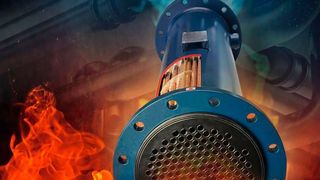 Echt heiß: Mit Rohrbündelwärmetauschern lässt sich die bei der Drucklufterzeugung zwangsläufig entstehende Wärmeenergie effektiv zurückgewinnen. (Aerzen; ©eugenesergeev, ©Baranov - stock.adobe.com; [M]-Grimm)