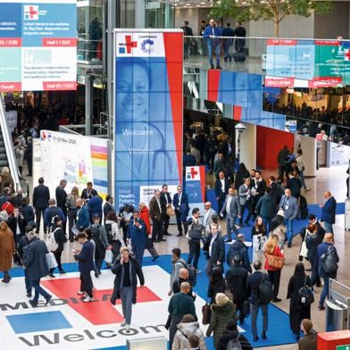 Die Medica und Compamed forcieren ihren Transformationsprozess mit neuen Themen, Programmformaten und Networking-Angeboten. (Bild: Constanze Tillmann/Messe Düsseldorf)