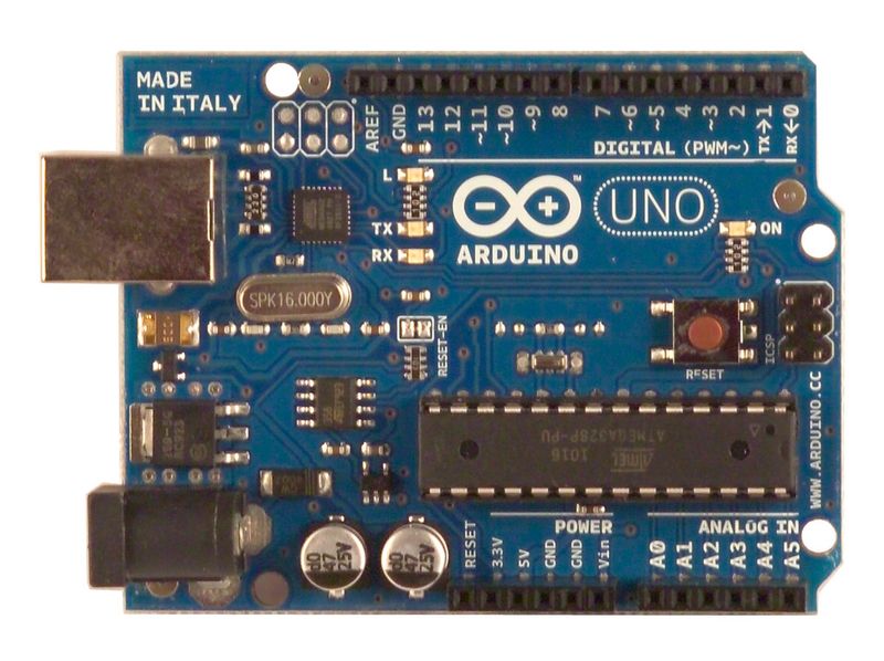 Arduino Uno: Vorderseite (Bild: Arduino)
