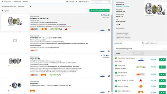 Mit dem N4Parts Multilieferantenkatalog von hat Edgar Luft den vollen Überblick über Lieferanten, Verfügbarkeit und Preise.(Bild:  GETTYGO)