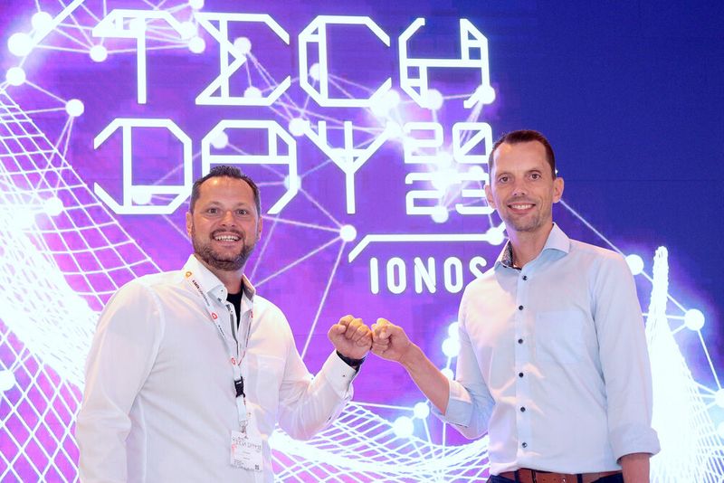 Tim Kartali, Ionos, und Hendrik Flierman, G Data CyberDefense (v. l.).  (Bild: G Data CyberDefense)