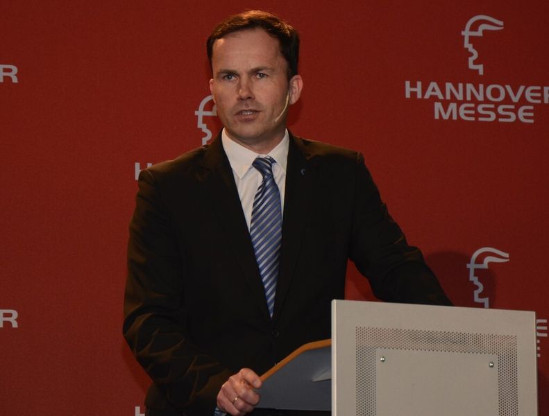 Dr. Jochen Köckler, Vorstand der Deutschen Messe, ist sehr optimistisch für die diesjährige Messe: „Die Hannover-Messe hat die Funktion, der Wirtschaft wieder neue Impulse zu geben.“ (Bild: Michel)