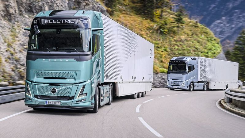 Elektrische Lkw wie der Volvo FH sollen den Güterverkehr zügig dekarbonisieren.(Bild:  Volvo Trucks)