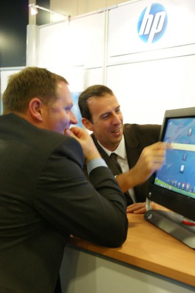 Lebhafte Demonstration am Stand von HP. (Archiv: Vogel Business Media)