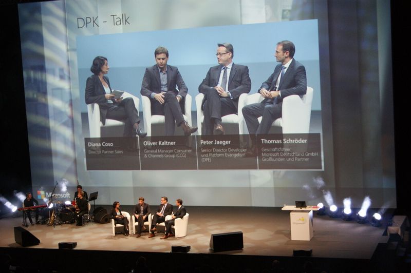 Die deutschen Manager von Microsoft im Gesprächskreis auf der Deutschen Partnerkonferenz. (Archiv: Vogel Business Media)