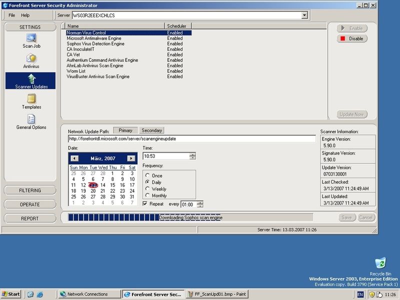 Der Download der aktualisierten Scan-Engine und Virensignaturen lässt sich automatisieren. (Archiv: Vogel Business Media)