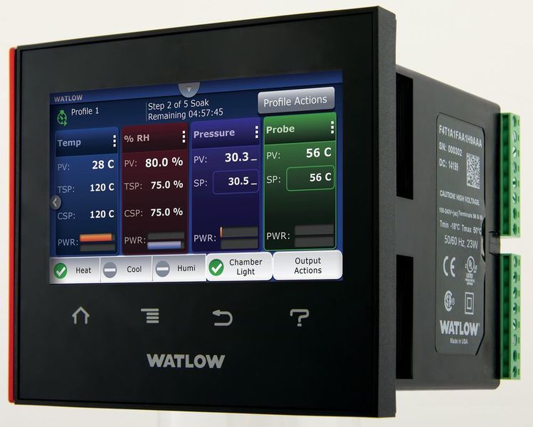Watlow has introduced a batch processing feature for its powerful F4T temperature and process controller and D4T data logger. (Watlow)
