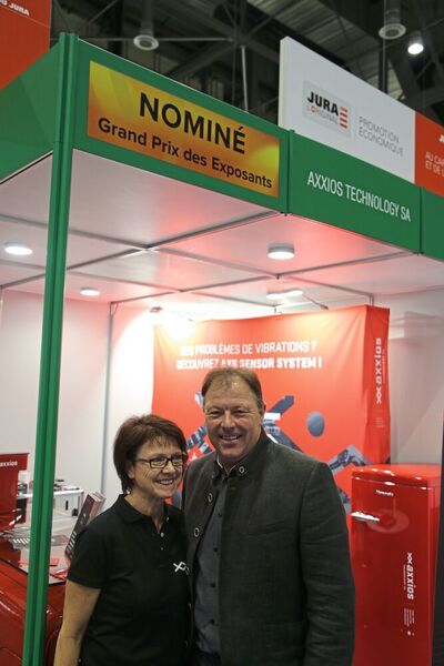 Isabelle et Jacques-Alain Lehmann, CEO et fondateur de AXXIOS Technology SA. (MSM)