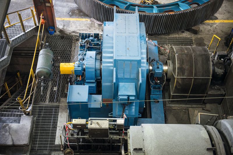 Der montierte 28-polige Synchronmotor der IEC Achshöhe von 1400 verfügt über eine Nennleistung von 2240 kW bei 3300 V. (WEG)