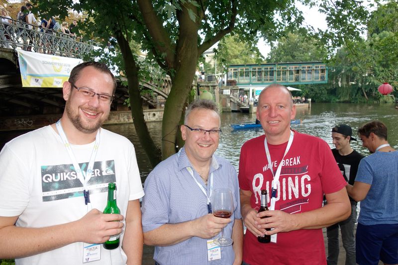 (v. l.) Stefan Teichmann, Littlebit, René Grau, MIFcom, und Lars Romanowski, api (Bild: IT-BUSINESS)