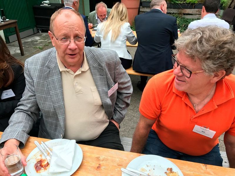 Auch die Schweizer Partner kamen nach Düsseldorf. Von links: Daniel Pfenninger, eb-Qual Wim van Morsel, Anyweb  (A10 Networks)