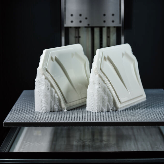 Parts printed with Covestro’s Somos Perform resin with a Neo stereolithography 3D printer. 