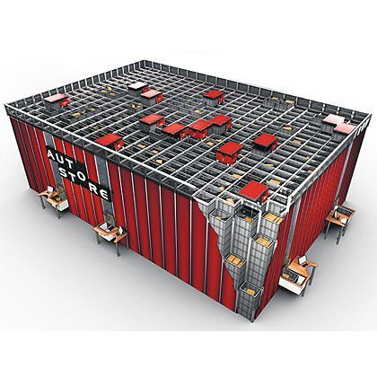 Lagersystem nutzt den verfügbaren Raum komplett aus