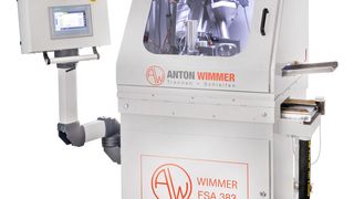 Just in time for the Grinding Hub, the latest Wimmer development, the FSA 383 fully automatic chamfering machine with new loading magazine for large series, will be presented. (Source: Wimmer)