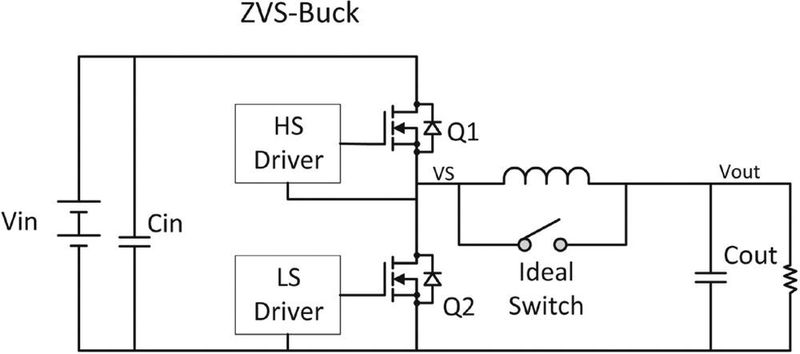 Bild 5: Die Vicor-ZVS-Abwärtsregler-Topologie: mit einem Klemmschalter über der Ausgangsdrossel.  (Vicor, ZVS Whitepaper)