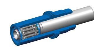 Der invertierte Planetenrollengewindetrieb ist aufgrund seines abgedichteten Designs für raue oder gefährliche Umgebungen geeignet. (Moog)