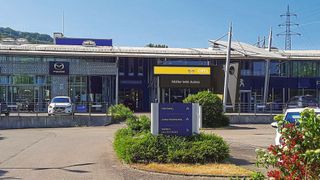 2023 eröffnete die Autohausgruppe in Trier ihren neuen Opel-Standort, der in den Peugeot- und Mazda-Standort integriert wurde.  (Bild: Autohaus Müller)