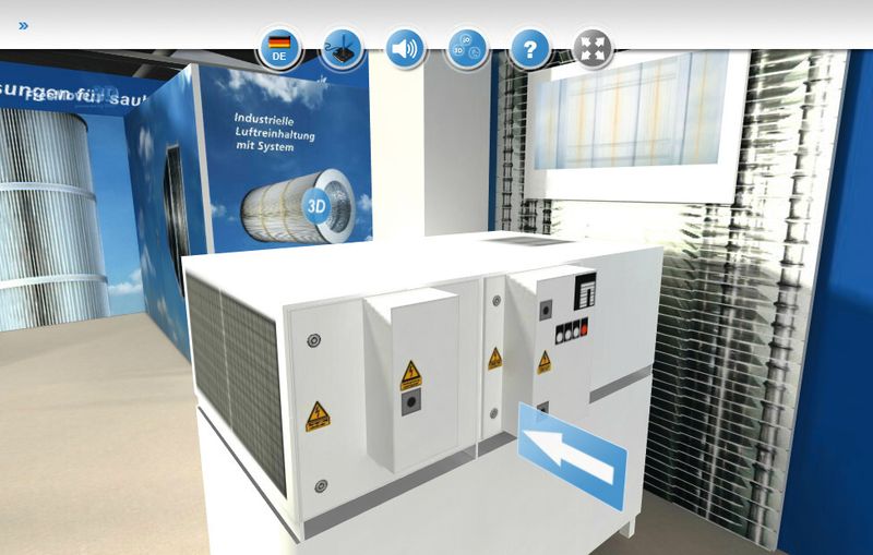 Animierte Details - wie hier die Tür zum Anklicken - machen das Produkt erlebbar. (Bild: IHW)