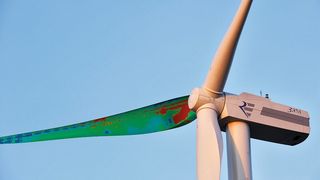 Zur optimierten Gestaltung der Rotorblätter von Windenergieanlagen setzen Konstrukteure verstärkt auf die numerische Simulation.  (Bild: Repower/Even)