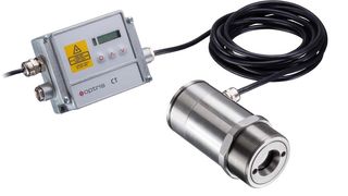 Das ist das neue Hochgeschwindigkeits-Pyrometer Ctilaser 4M von Optris. Vom Hersteller wird es als ideal für Messung an Metalloberflächen bezeichnet. Sein Messbereich erstreckt sich von 0 bis 500 °C, wie betont wird. (Optris)