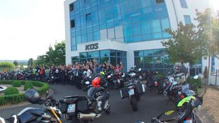 Die Tour 2016 startete bei der KÜS in Losheim am See. (Marcus Uhlmann)