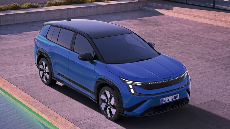 Skoda bringt mit dem Siebensitzer Peaq ein neues Elektro-Flaggschiff auf den Markt.(Bild:  Skoda)