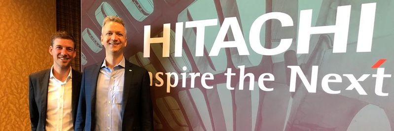 Philipp Uhl und Brian Householder beim Interview-Termin.(Bild:  Hitachi Vantara)