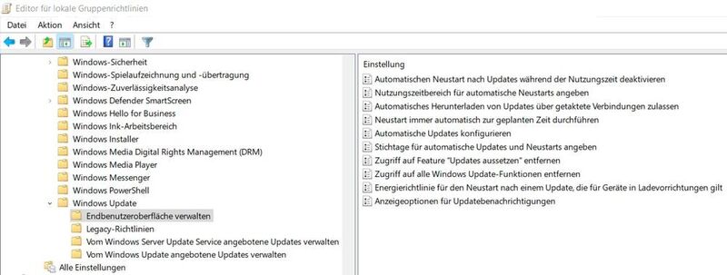 Windows-Updates-Steuerung über Gruppenrichtlinien in Windows 11. (Joos)
