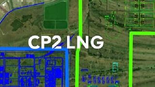 The CP2 LNG terminal (above) will be located in Cameron Parish, Louisiana, USA. The CP Express pipeline (below) will be situated in Texas and supply natural gas to the proposed CP2 LNG facility. (Venture Global LNG)