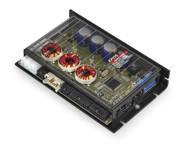 Die EPOS2 70/10 Steuerung kümmert sich im Rollstuhl um eine präzise Ansteuerung. (Maxon Motor)