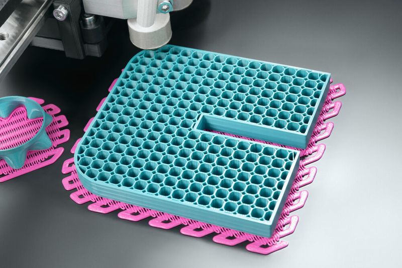 Clariant Logo printed with Clariant 3D Printer Filament. (Clariant)
