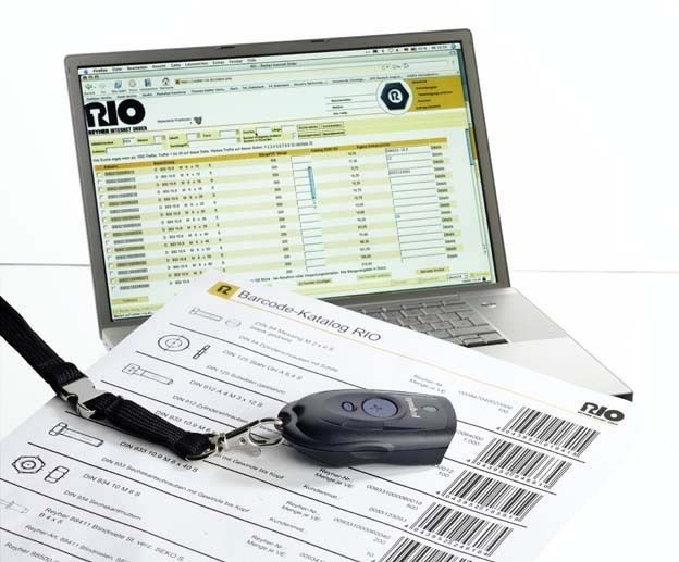 Das Hamburger Handelshaus Reyher nutzt die Hannover-Messe 2008, um ein neues Modul seines Webshops RIO – Reyher Internet Order vorzustellen: RIO¦SCAN. Neben der echten Online-Preis- und Verfügbarkeitsabfrage bietet RIO mit RIO¦SCAN jetzt die komfortable Möglichkeit, Barcodes direkt aus dem Internet auszudrucken. Bilder Reyher (Archiv: Vogel Business Media)