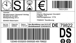 Für Spezialdienste hat Trans-O-Flex einzelne Piktogramme, die auf den jeweiligen Zusatzdienst hinweisen, entwickelt und in den neu gestalteten Adressaufkleber integriert. Bild: Trans-O-Flex (Archiv: Vogel Business Media)