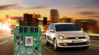 Die Anzahl an Computerchips im Auto nimmt zu: Für die Halbleiterindustrie ergeben sich dadurch neue Chancen und Herausforderungen. (Foto: VW / Nvidia)