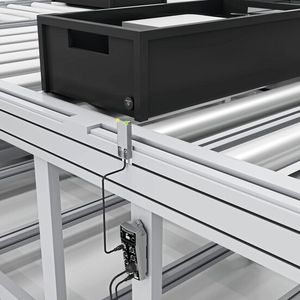 Identifikation von Boxen mittels RFID-Technologie.(Bild:  Balluff)