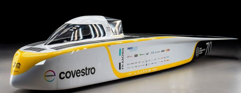 Der Sonnenwagen vom Team Sonnenwagen raste auf Platz 6 der Challenge Class. (World Solar Challenge)