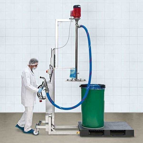 Gegenüber stationären Systemen lässt sich Viscoflux mobile S an den gewünschten Einsatzort fahren. (Stefan Mesitschek/Flux)