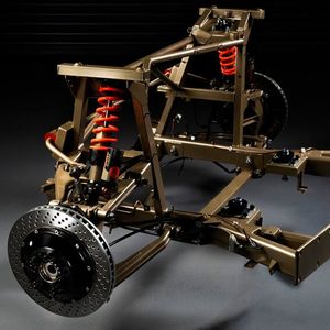 Für das Fahrwerk verspricht Evoluto strukturelle Verbesserungen und neue Komponenten.(Bild:  Evoluto Automobili)