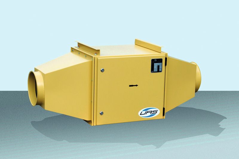 Bild 2: Ein UAS-Koaleszenzfilter in Sonderausführung zum Aufhängen. (Bild: UAS)