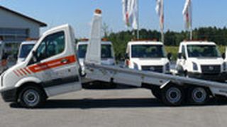 Die Algema Blitzlader werden in diesem Jahr auf dem VW Crafter gezeigt. (Eder)