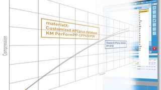 Noch mehr Effizienz beim Spritzgießen bringt die patentierte Maschinenfunktion APC-plus von Krauss-Maffei. Sie erfasst nun auch individuelle materialspezifische Kennwerte mit material-X.  (Bild: Krauss-Maffei)