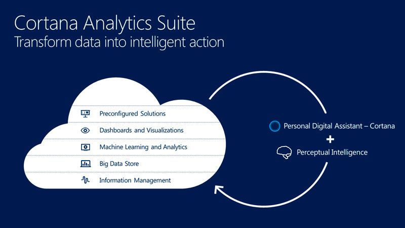 Mit der Cortana Intelligence Suite lassen sich BI- und CI-Prozesse in Zyklen anlegen, die laufend Mehrwert generieren.  (Microsoft)